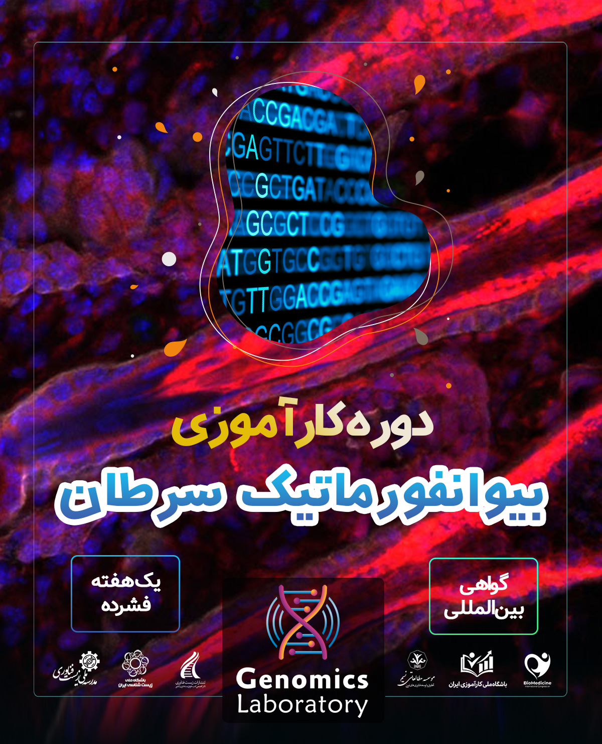 دوره کارآموزی بین المللی بیوانفورماتیک سرطان 